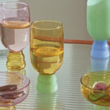 Champagne Glass Handmade Color Glass Wine Goblet Juice Cup Heat-Resistant Water Cup Drinking Wine Glass Cocktail-glass