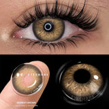 2pcs Green Colored Contact Lenses for Eyes High Quality Soft Eyes Contacts Beautiful Pupil Blue Color Lenses Brown Lenses