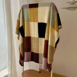 Microfiber Velvet Blanket Feather Yarn Striped Patchwork Nap Blanket Camping Warm Leisure Single Double Bed Blanket Sofa Throw