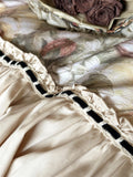 Romantic Vintage Bedding Set, Oil Painting Style, Flowers, Big Ruffles, Egyptian Cotton Duvet Cover Set, Bed Sheet, Pillowcases
