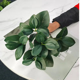 Artificial Shrubs Plants Fake Eucalyptus Leaves Stems Greenery Branches for Garden Home Wedding Courtyard Outdoor Office Decor