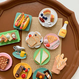 Food Fridge Magnet Hand-painted Afternoon Tea Dessert Cake 3D Fridge Magnets Souvenirs Refrigerator Magnetic Stickers Gift