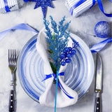 6/12Pcs Artificial Flowers Berry Branches Chritsmas Tree Decoration For Home Decor Xmas New Year Party Supplies Gift Accessories