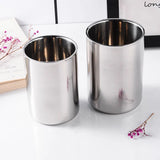 Stainless Steel Silver Beer Mug Double Wall Coffee Tea Wine Milk Tumbler Portable Travel Water Cup Kitchen Drinkware 350ml/500ml