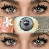 1 Pair Breeze & Chagall Series Colored Contact Lenses Natural Brown Pupils Eyes Contact lenses Gray Soft Contacts 14.20mm