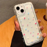 Colorful Star Clear Soft Phone Case For iPhone 14 13 11 12 15 16 Pro Max SE2 7 8 Plus XR X XS Max Anti-Fall Protection Cover