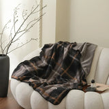 Ikeehome  Imitation woolen milk fleece shell needle decorative blanket double-sided fleece casual blanket