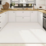 Kitchen Carpet Pvc Leather Mats Grey Solid Color Large Area Rug Waterproof Oil-proof Non-slip Floor Mat Alfombra De Cocina