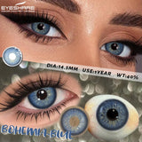 1 Pair Brown Contact Lenses for Eye Natural Beauty-health Colored Lenses Gray Pupils Cosmetics Blue Lenses Yearly Use