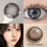 Prescription Contact Lenses Myopia Lenses with Diopters Natural Pupils Color Contact Lenses for Eyes Brown Lenses 2pcs