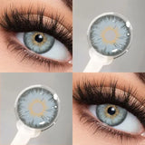 1Pair Hot Sale Cleopatra Series Green Contact Lenses Myopia Degree Makeup Lens Brown Iris Lens High Quality Beauty Pupil