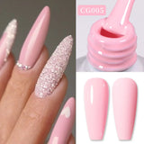 10ml Gold Glitter Gel Nail Polish Crystal Semi Permanent Soak Off UV Gel Varnish Nail Art Manicure Base Top Coat