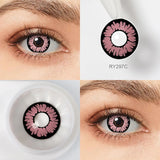 Contact Lenses For Cosplay Contacts Lens Eye Ywllow And Green Contact Lenses Yearly 14.0/14.2mm
