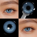 Diamond Shimmer Colored Contact Lenses 6 Months Use Natural Brown Eyes Contacts Myopia Prescription Soft Lens for Eyewear