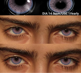 2Pcs Colored Contacts Lenses Natural Blue Gray Beauty Lenses Brown Makeup Lenses Green Eye Contact Yearly Soft Eye Lens