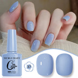 10ML Gel Nail Polish Solid Color Glass Gel Varnish Nail Art Gel Spring Summer Gel Nail Soak Off UV Gel Gel Vernis