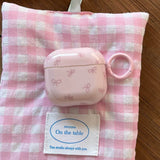 Korea lovely candy color bow gloss silicone earphone case for airpods pro 2 for airpods 1 2 3 4 protection cover with keychain