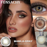 1 Pair Brown Color Contact Lenses for Eyes Big Eyes Natural Lenses Beautiful Pupils Cosmetics Gray Lens Color Women