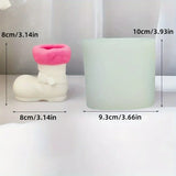 DIY Christmas Boots Scented Candle Silicone Mold Boots Plaster Resin Soy Wax Mould Snow Boots Shoes Molds Christmas Gift