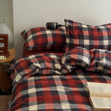 3/4Pcs Bedding Set Leopard Print Bed Sheet Duvet Cover Pillowcase Beddings Sets Full Double Four-Season Muslin Three-Piece Set