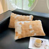 Household new class A rabbit plush pillowcase single milk plush pillowcase 48x74cm, no pillow core