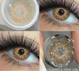 1 Pair Colored Contact Lenses for Eyes Brown Contacts Lenses Fashion Blue Lenses Yearly Gray Pupils Lens Beauty Makeup