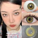 New style 1 Pair Color Contact Lenses with Natural Eye Contact Lenses Blue Brown Green Lenses Pupils Beauty Color lens