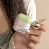 spring lovely color oil painting love heart flower silicone earphone case for apple airpods 1 2 3 4 pro 2 soft protection cover