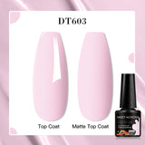 7ml Rubber Base Nail Gel Polish Nude Milky White DIY Nail Art Soak Off Gel Polish Semi Permanent Painting UV Vernis