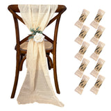 Set of 10 40x180cm Polyester Chair Back Belt for Chair Decoration Suitable for Weddings Parties Events - Wedding Chair Sashes