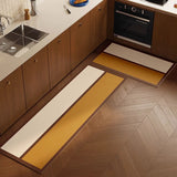 Fashion Minimalism Kitchen Mat Long Strip Runner Kitchen Rug PVC Leather Washable Floor Mats Waterproof Oil-proof Kitchen Carpet