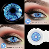 1pair Halloween Color Contact Lenses Cosplay Contact Lenses Anime Red Eye Lenses Blue Makeup Contact Lens Yellow Lenses