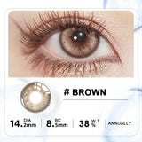 1pair Blue Green Gray Brown Color Contact Lenses Iris Circle Lens 14.2mm Fastshipping