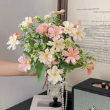 Korean Style Daisy Butterfly Flower Artificial Flowers Dried Flower Bouquet Living Room Window Wedding Greenhouse Decoration