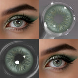 Colored Contact Lenses Lalens Cannes Coffee Amber Brown Green Gray Color Contacts Eye Lens Eyes Half Year 2Pcs