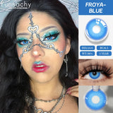 2pcs Cosplay White Mesh Lenses Anime Eye Color Lens Halloween Vampire Lenses Cosmetics Colorful Multicontacts Red Lens