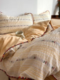 Soft Pure Cotton Bedding Set Cherry Red Waed Floral Embroidery Four-Piece Suite Cotton eet Cover Duvet Cover Bed Canopy