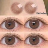 2pcs Contact Lenses With Degree Prescription Colored Pupils for Natural Effect Eyes Black Lenses Yearly Fast Shipping