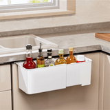 Transparent/White Cabinet Door Storage Basket Retractable Hanging/Free-standing Onion Storage Box Space Saving Multifunctional