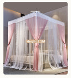 New Summer Pricess Mosquito Net for Home Decor with Bracket Palace Bed Curtain Tent for Girls Canopy 1.2m 1.5m 1.8m 2m Bed