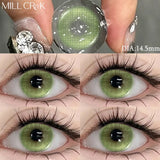1Pair Color Contact Lenses with Myopia Green Lenses for Eye Gray Lenses Pink Contact Lenses Korean Lens Colorful Lens