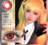 1pair Halloween Contact Lenses for Eyes Anime Cosplay Colored Lenses Beauty Pupils Black Lenses Red Lens