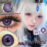 1 Pair Cosplay Colored Contact Lenses Red Lenses Halloween Blue Beauty Makeup Eyes Lenses Anime Purple Eyes Contacts