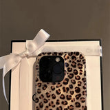 Cute Leopard Print Clear Phone Case For iPhone 16 15 14 13 12 11 Pro Max 15 Pro XS XR X 7 8 Plus Shockproof Silicone Soft Cover