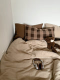 Fre Color Colion Pure Cotton Pleated Four-Piece Set Bedding Quilt Cover Pillowcase Bed eet id Pattern Chinese Sle