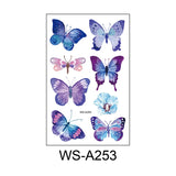 Butterfly Skin Tattoo Sticker False Tattoo Temporary Body Arm Face Makeup Tattoo Removable Butterfly Pattern Sticker for Childre