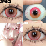1 Pair New Product Butterfly Series Contacts Lenses Color Fashion Pink Butterfly Soft Cosplay Lenses Fast Shiping
