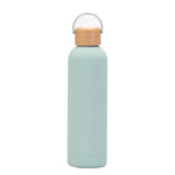 Sports Thermos Cup With Bamboo Lid And Handle,Stainless Steel Vacuum Flasks,Camping Gym Drinkware,Small Mouth Water Bottle,750ml