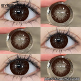 1 Pair Color Contact Lenses for Eyes fashion Color Eye Lens Brown Eye Lenses  Gray Pupils Lens Yearly soft lenses