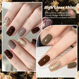 9-colors Warm Winter Pat Painting Gel Nail Polish Gradient Patting Gel Smudge Canned High Saturation Semi-Solid UV Gel Varnish